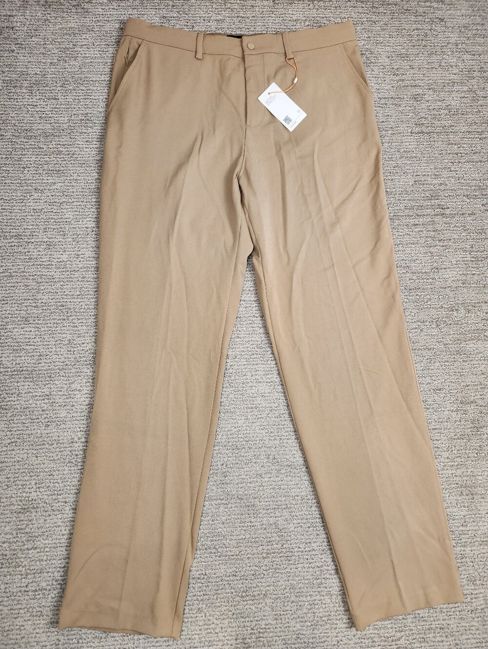 NEW Quince Ultra Stretch 24/7 Smart Chino Mens 36x32 Khaki Athletic Tapered Pant